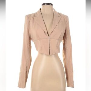 Cropped Corset Blazer